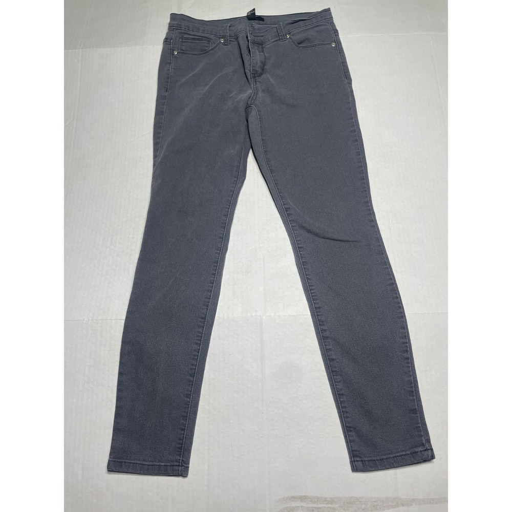 FOREVER 21 Womens Grey Skinny Jeans Size 28x28 Casual Everyday Stretch Denim‎